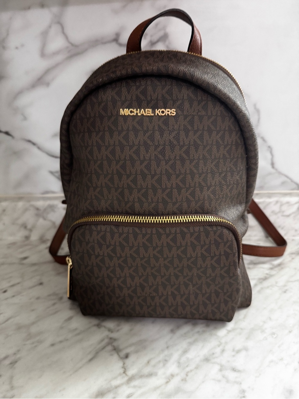 Michael Kors women’s Brown Logo Backpack